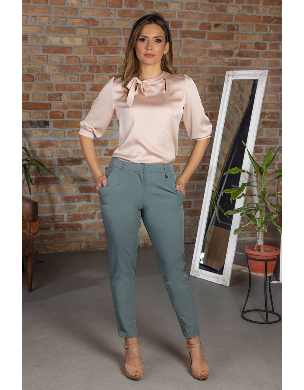 Bluza 23702 - Puder Roza